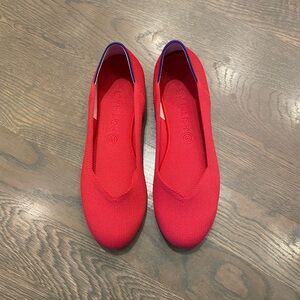 Rothy’s The Flat Scooter Red Flats